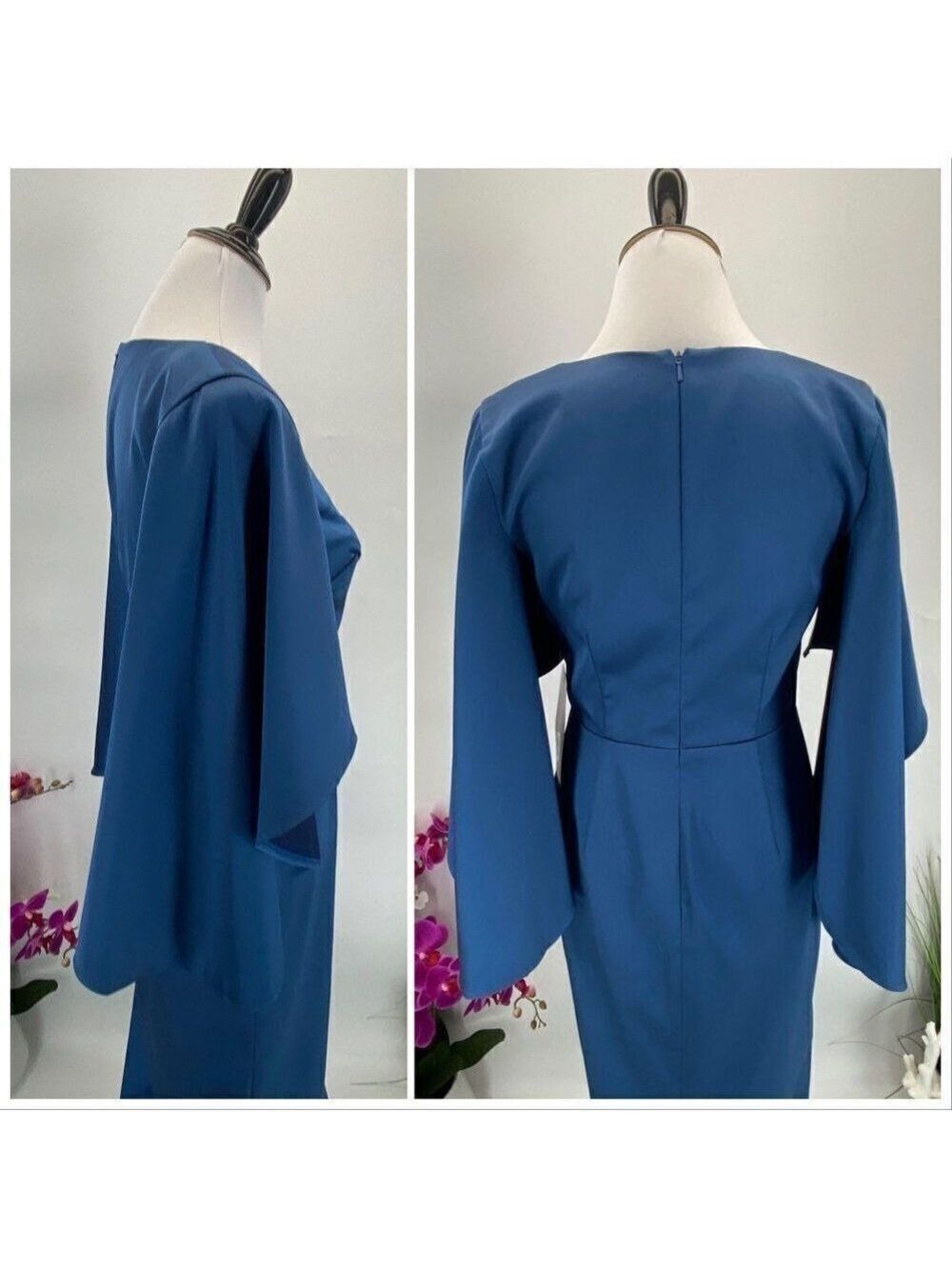 Dress NWT Kimono Sleeve V Neck Evening Gown